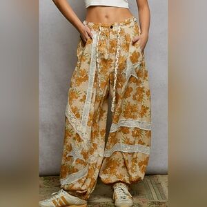 #1229 POL Honey Bloom Boho Pants